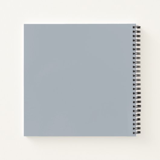 Dusty Blue Modern Wedding Guest Book Notitieboek (Achterkant)