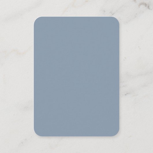Dusty Blue Modern Wedding RSVP Enclosure Card Informatiekaartje (Achterkant)