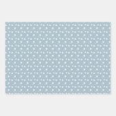 Dusty Blue & Modern White Kerstboom Inpakpapier Vel (Voorkant 3)