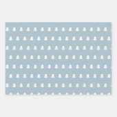 Dusty Blue & Modern White Kerstboom Inpakpapier Vel (Voorkant 2)