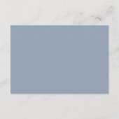 Dusty Blue Moderne foto Gold Hearts Accommodaties Informatiekaartje (Achterkant)