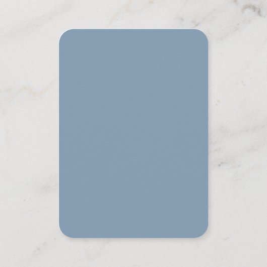 Dusty Blue | Moderne kwaliteitscontrolecode voor s Informatiekaartje (Achterkant)