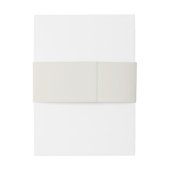 Dusty Blue  Monogram Belly Band Uitnodigingen Wikkel (Achterkant Voorbeeld)