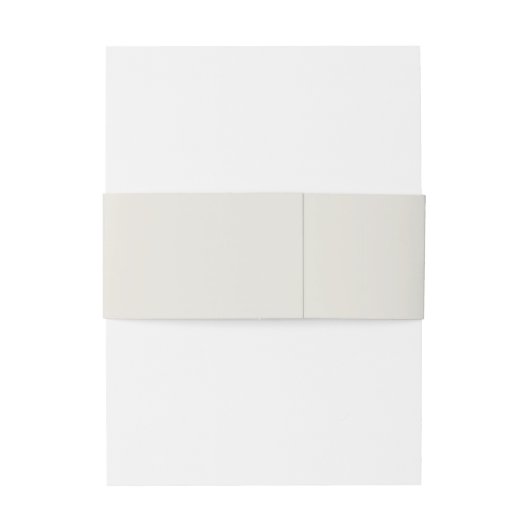 Dusty Blue  Monogram Belly Band Uitnodigingen Wikkel (Achterkant Voorbeeld)