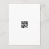 Dusty Blue Monogram Botanic Wreath Wedding Details Informatiekaartje (Achterkant)