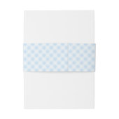 Dusty Blue Monogram Crest Wedding Invitation Belly Uitnodigingen Wikkel (Achterkant Voorbeeld)