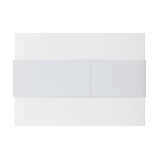 Dusty Blue Monogram Krans Trouwen Uitnodigingen Wikkel (Achterkant Voorbeeld)