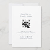 Dusty Blue Monogram Wreath Save the Date Card Kaart (Achterkant)