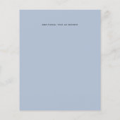 Dusty Blue Mountain Adventure Wedding Budget Flyer (Achterkant)