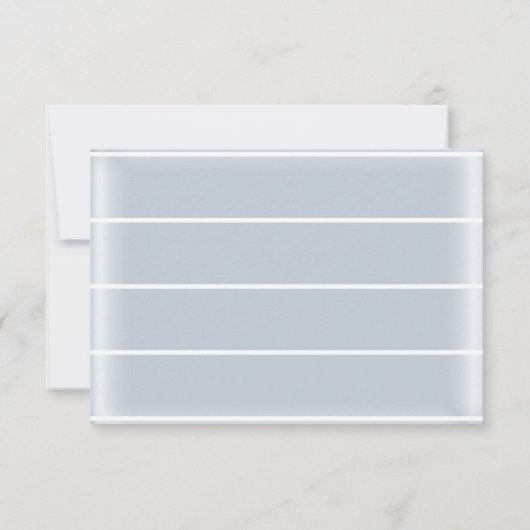 Dusty Blue Nautical Wedding RSVP Kaart (Achterkant)