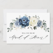 Dusty Blue Navy... ben je mijn dienstmeisje? Kaart (Voorkant)