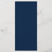 Dusty Blue Navy Champagne Ivoor Wedding Menu (Achterkant)
