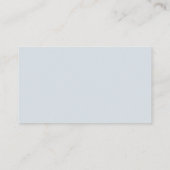 Dusty Blue Navy Champagne Ivoor Wedding Registry Informatiekaartje (Achterkant)