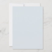 Dusty Blue Navy Champagne Ivory Rehearsal Dinner Kaart (Achterkant)