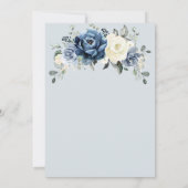 Dusty Blue Navy Champagne Ivory Vrijgezellenfeest Kaart (Achterkant)