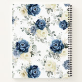 Dusty Blue Navy Champagne Ivory Vrijgezellenfeest Notitieboek (Achterkant)