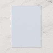 Dusty Blue Navy Champagne Ivory Wedding Reception Informatiekaartje (Achterkant)