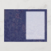 Dusty Blue, Navy & White Wedding RSVP Uitnodiging Briefkaart (Achterkant)