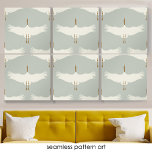 Dusty Blue Neutral Birds Cranes Art Deco Patroon Acryl Fototegel<br><div class="desc">Een prachtig handgetekend vogelkraanpatroon. Een prachtig stoffig blauw,  goud en ivoor patroon met kraanvogels. Een perfect ontwerp voor iedereen die houdt van geometrische handgetekende vogelpatronen. Geweldig als een geschenk voor iedereen die van vogels of moderne interieur houdt,  perfect voor elk seizoen.</div>
