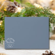 Dusty Blue Onze 1e Kerstmis Getrouwd