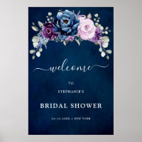 Dusty Blue Paars Blooms Vrijgezellenfeest Welkom P