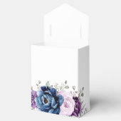 Dusty Blue Paars Blooms Weddenschap Bedankt Bedankdoosjes (Geopend)