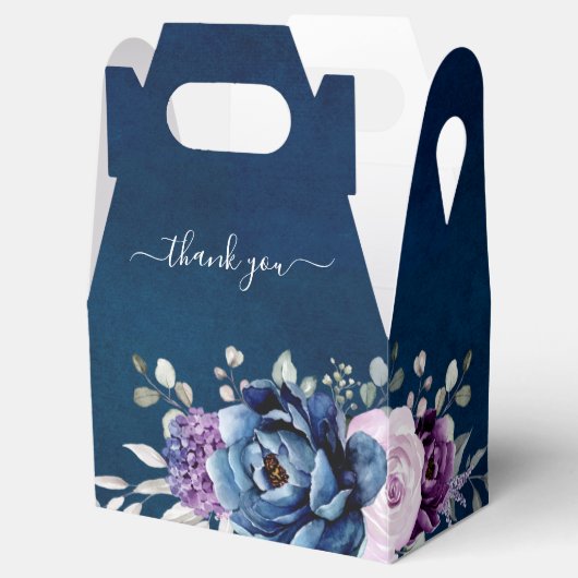 Dusty Blue Paars Lila Blooms Vrijgezellenfeest Fav Bedankdoosjes (Geopend)