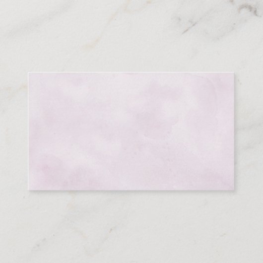 Dusty Blue Paars Lila Blooms Weddenschap Informatiekaartje (Achterkant)