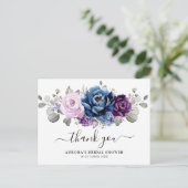 Dusty Blue Paars Lila Vrijgezellenfeest Hartelijk  Briefkaart (Staand voorkant)