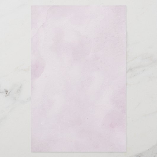 Dusty Blue Paars Navy Lila Blooms WeddenMenu (Achterkant)