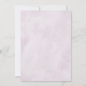 Dusty Blue Paars Navy Lila Blooms Weddenschap Save Save The Date (Achterkant)