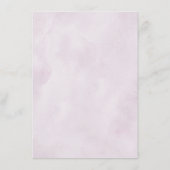 Dusty Blue Paars Navy Lila Blooms Wedding Detail Informatiekaartje (Achterkant)