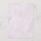 Dusty Blue Paars Navy Lila Blooms Wedding Detail Informatiekaartje (Achterkant)