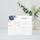 Dusty Blue Paars Navy Lila Vrijgezellenfeest Recip (Staand voorkant)