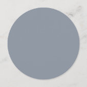 Dusty Blue Palette Tea Party Bridal Shower Kaart (Achterkant)