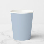 Dusty Blue Paper Cups Papieren Bekers (Links)