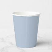 Dusty Blue Paper Cups Papieren Bekers (Rechts)