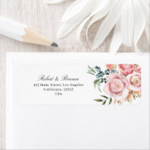 Dusty Blue & Peach Bloemenbruiloft