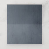 Dusty Blue Peach Blush Geometric Floral Wedding Pl Plaatskaartje (Binnenkant ongevouwen)