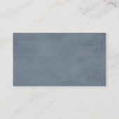 Dusty Blue Peach Blush Wedding Website - Enc Informatiekaartje (Achterkant)
