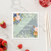 Dusty Blue Peach Green Wedding Servet (Insitu)