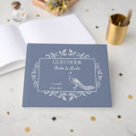 Dusty Blue Peacock Flourish Wedding Guest Book Gastenboek<br><div class="desc">Neem de gasten op je grote dag op met een Dusty Blue Peacock Flourish Wedding Day Guestbook. Het ontwerp van het Guestbook is voorzien van een elegante pauw die is aangepast aan de bloei. Extra trouwbenodigdheden zijn ook beschikbaar bij dit ontwerp.</div>