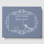 Dusty Blue Peacock Flourish Wedding Guest Book Gastenboek<br><div class="desc">Neem de gasten op je grote dag op met een Dusty Blue Peacock Flourish Wedding Day Guestbook. Het ontwerp van het Guestbook is voorzien van een elegante pauw die is aangepast aan de bloei. Extra trouwbenodigdheden zijn ook beschikbaar bij dit ontwerp.</div>