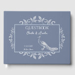 Dusty Blue Peacock Flourish Wedding Guest Book Gastenboek<br><div class="desc">Neem de gasten op je grote dag op met een Dusty Blue Peacock Flourish Wedding Day Guestbook. Het ontwerp van het Guestbook is voorzien van een elegante pauw die is aangepast aan de bloei. Extra trouwbenodigdheden zijn ook beschikbaar bij dit ontwerp.</div>