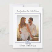 Dusty Blue Perfect Pear Foto Dank u kaart (Voorkant)