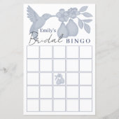 Dusty Blue Perfect Pear Vrijgezellenfeest Bingo sp (Voorkant)
