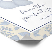 Dusty Blue Perfect Pear Vrijgezellenfeest gunsttek Poster (Hoek)