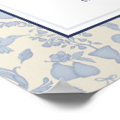 Dusty Blue Perfect Pear Vrijgezellenfeest Poster S (Hoek)