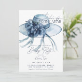 Dusty Blue Pet Derby Vrijgezellenfeest Kaart (Staand voorkant)