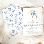 Dusty Blue Petals Parels & Prosecco Vrijgezellenfe Kaart<br><div class="desc">Introductie van onze betoverende Dusty Blue Petals Pearls & Prosecco Bridal Shower Invitation - de belichaming van elegantie en charme voor uw speciale viering. Vervaardigd met nauwgezette aandacht voor detail, straalt deze uitnodiging verfijning uit en zet de toon voor een onvergetelijk vrijgezellenfeest. Dompel jezelf onder in de delicate schoonheid van...</div>